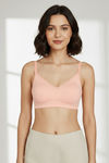Zivame Maternity Double Layered Non Wired 3/4th Coverage Nursing Bra - Peach Pearl — thumbnail 2